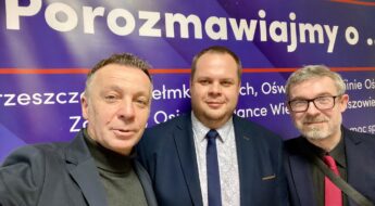 Od lewej: Waldemar Łoziński, Jakub Przewoźnik, Paweł Plinta