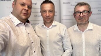 Od lewej: Jakub Przewoźnik, Waldemar Łoziński, Paweł Plinta