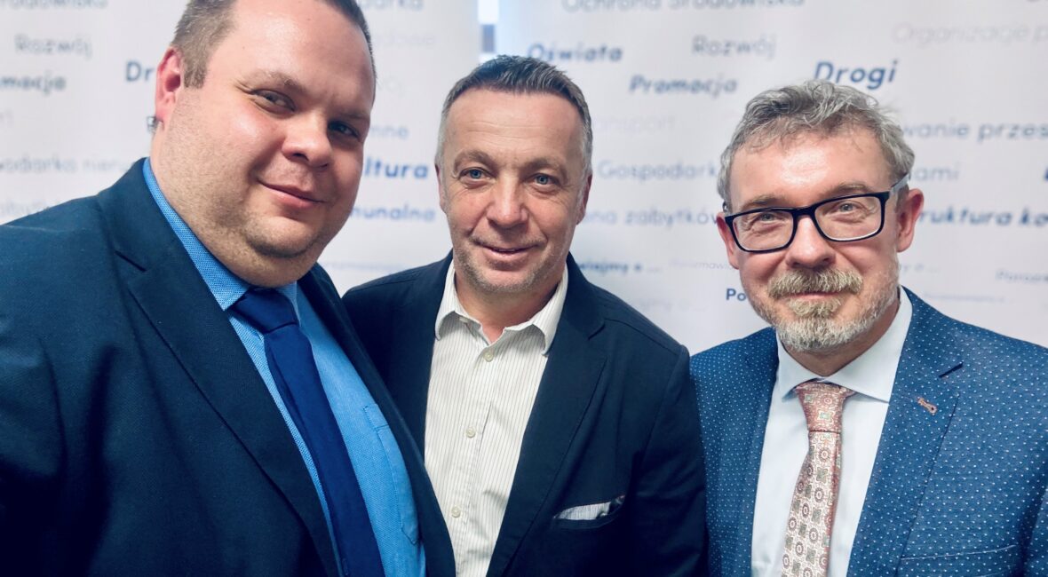 Od lewej: Jakub Przewoźnik, Waldemar Łoziński, Paweł Plinta